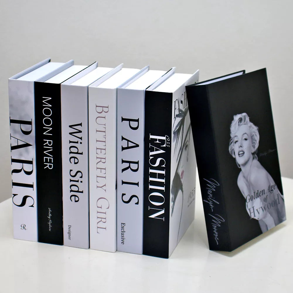 Fashion Fake Books for Decoration Storage Box Luxury Decorative Book Living Room